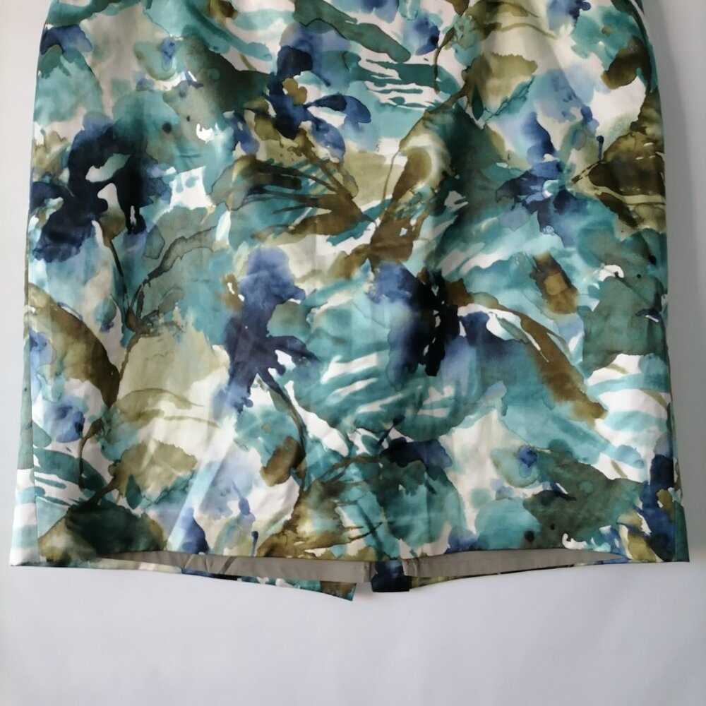 Jones New York Collection Womens Multicolor Floral Pencil Skirt Plus Size 18W  P - Picture 3 of 7